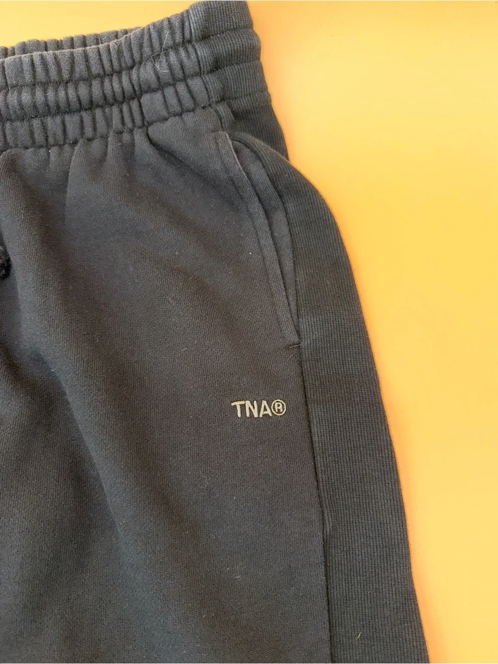 Aritzia TNA Cozy Sweatfleece Jogger Black Comfy Loungewear Boyfriend fit